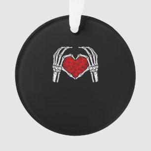 Skelet Hart Handen Teken Valentijnsdag Schattige H Ornament