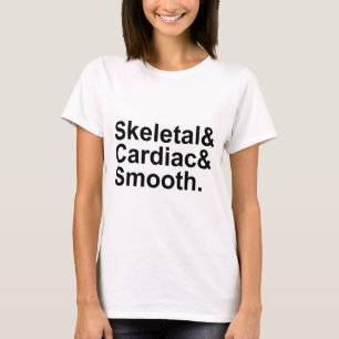 Skelet Hart Spierweefsel 3 Soorten Spieren T-shirt