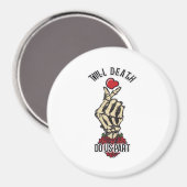 Skelet Hart Tot de Dood Ons Scheidt Magneet (Voorkant / Achterkant)