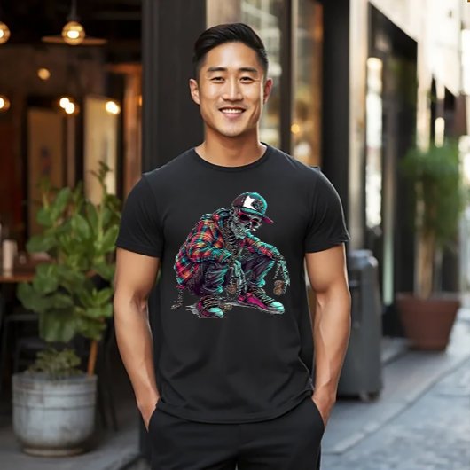 Skelet Hobo Squatting T-shirt