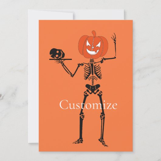 Skelet Holding Schedel Thunder_Cove Kaart (Voorkant)