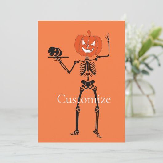 Skelet Holding Schedel Thunder_Cove Kaart (Staand voorkant)