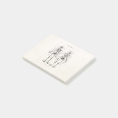 Skelet Humaan Anatomie Bot Botten Post-it® Notes (Schuin)