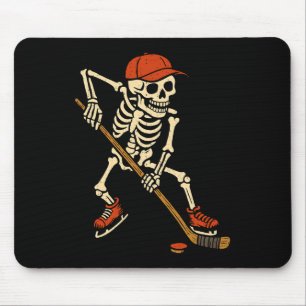 Skelet IJshockey Halloween Kostuum Griezelige Spor Muismat