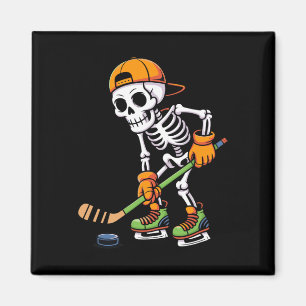 Skelet IJshockey Halloween Kostuum Mannen Jongens  Magneet