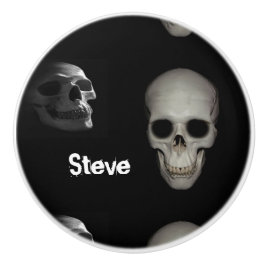 Skelet in de dichte keramische knop