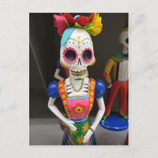 Skelet in de drukker briefkaart (Voorkant)