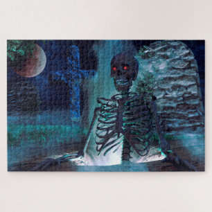 Skelet in Graveyard Legpuzzel