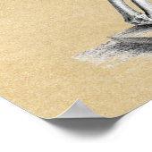 Skelet in het medisch diagram van de Prayer Poster (Hoek)