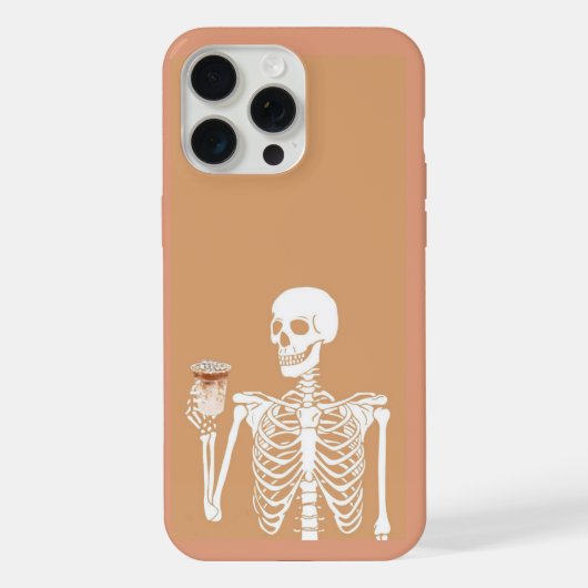skelet iPhone hoesje (Achterkant)