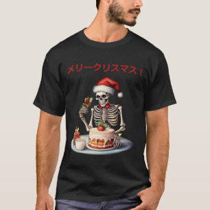Skelet Japans Skeletten Kerstmis Schedel Plezier T-shirt