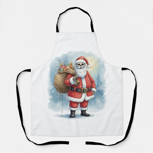 Skelet Kerstman Schort (Voorkant)