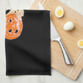 Skelet Knuffelen Kat Halloween Kat Lover Kat Klass Theedoek (Quarter Fold)