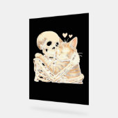 Skelet Knuffelen Kat Halloween Kat Lover Kat Mama Acryl Bord (Hoek)