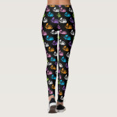 Skelet Konijnenpatroon Leggings (Achterkant)