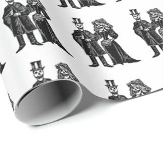 Skelet Koppel - Inpakpapier (Aanpassen)