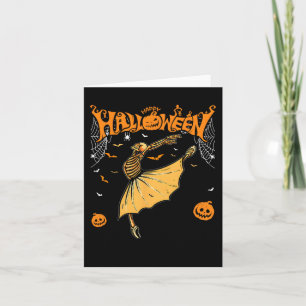 Skelet Llerinas Llet Dance Schattige Halloween Kos Kaart