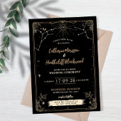 Skelet Love Stars | Tarot bruiloft uitnodiging