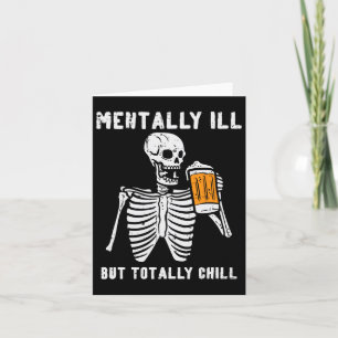 Skelet Mentaal Onstabiel Totaal Chill Leuke Retro Kaart