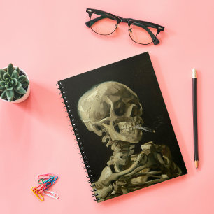 Skelet met brandende sigaret Vincent van Gogh Notitieboek