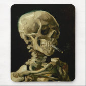 Skelet met een brandende sigaret | Van Gogh Muismat (Voorkant)