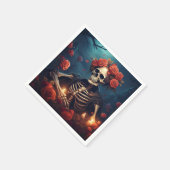 Skelet met kroon van Rozen Servet (Hoek)