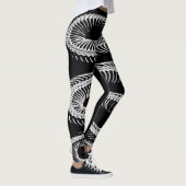 Skelet met slangen leggings (Rechts)