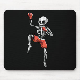 Skelet Muay Thai Halloween Kickboksen MMA Fighte Muismat