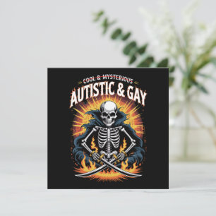 Skelet Niet Cool En Mysterieus Autistisch Homo Kaart