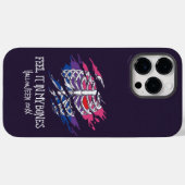 Skelet op Biseksuele Vlagkleuren Achtergrond Case-Mate iPhone Case (Achterkant (horizontaal))