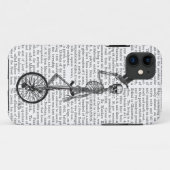 Skelet op de Unicycle Case-Mate iPhone Case (Achterkant (horizontaal))