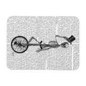 Skelet op de Unicycle Magneet (Horizontaal)