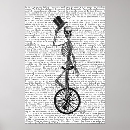 Skelet op de Unicycle Poster (Voorkant)