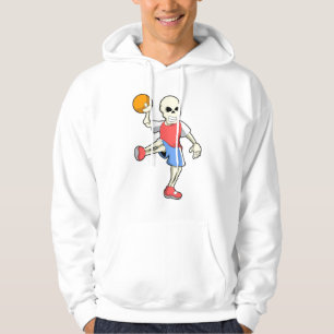 Skelet op Handbalspeler met handbal Hoodie
