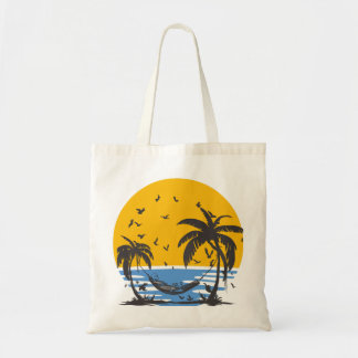 Skelet op het strand tote bag