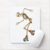 Skelet op Schaatsen van Roller Muismat (Met muis)