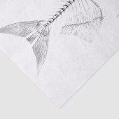 skelet op vissen tissuepapier (Detail)