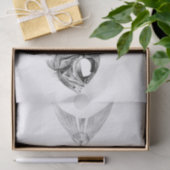  skelet op vissen tissuepapier (Geschenk)