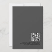 Skelet Paar QR Code Gotische Bruiloft Save The Date (Achterkant)