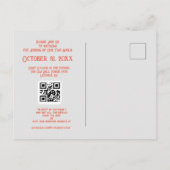  Skelet Paar QRC Briefkaart Bruiloft (Achterkant)