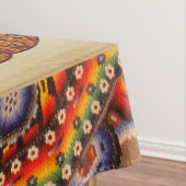 Skelet/Pompoen Dag van de Doden Tafelkleed (Voorbeeld)