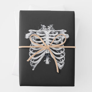 Skelet Ribbenkast Halloween Kostuum Inpakpapier Vel