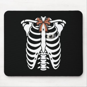 Skelet Ribbenkast Halloween Voetbal Kostuum Muismat