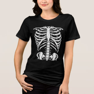 Skelet Ribbenkast Tri-Blend Shirt