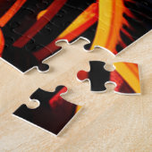 Skelet Rijden door de vuurgrot Legpuzzel (Zijkant)