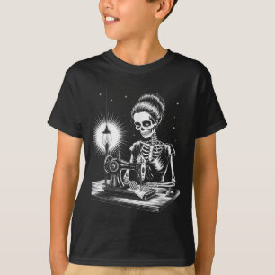 Skelet Riool Quilter Grappig Naaien Liefhebber Hal T-shirt