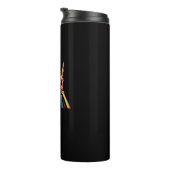 Skelet Rock Hand LGBTQ Cool Rainbow Flag Gay Thermosbeker (Geroteerd rechts)