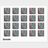 Skelet Santa Claus stickers (Vel)