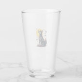 Skelet Shiba Schreeuw Glas (Achterkant)