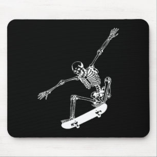 Skelet Skateboard Skull Halloween Skateboarden Muismat